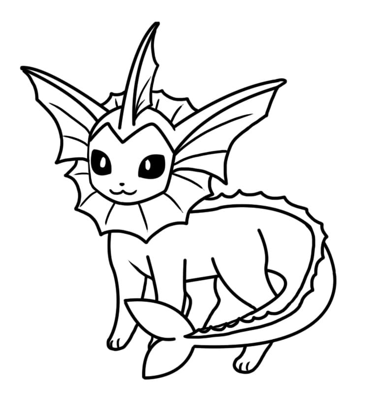 ζωγραφική Pokemon Vaporeon