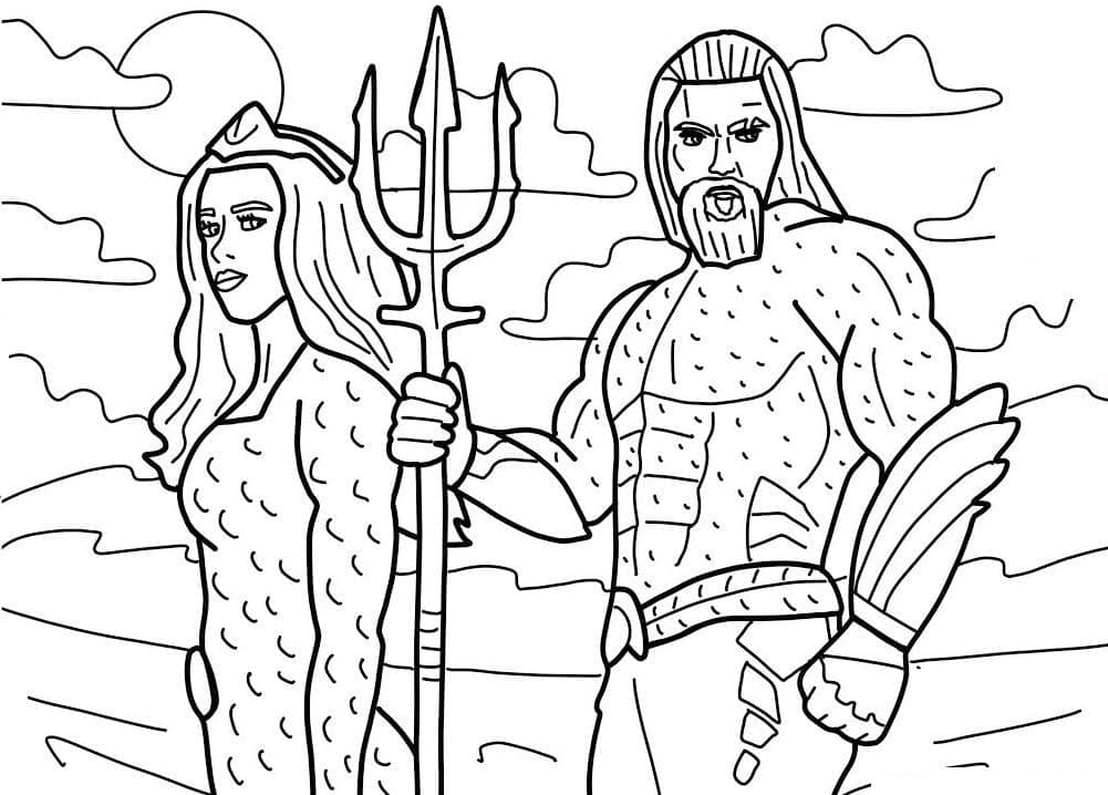 ζωγραφική Aquaman και Μίρα