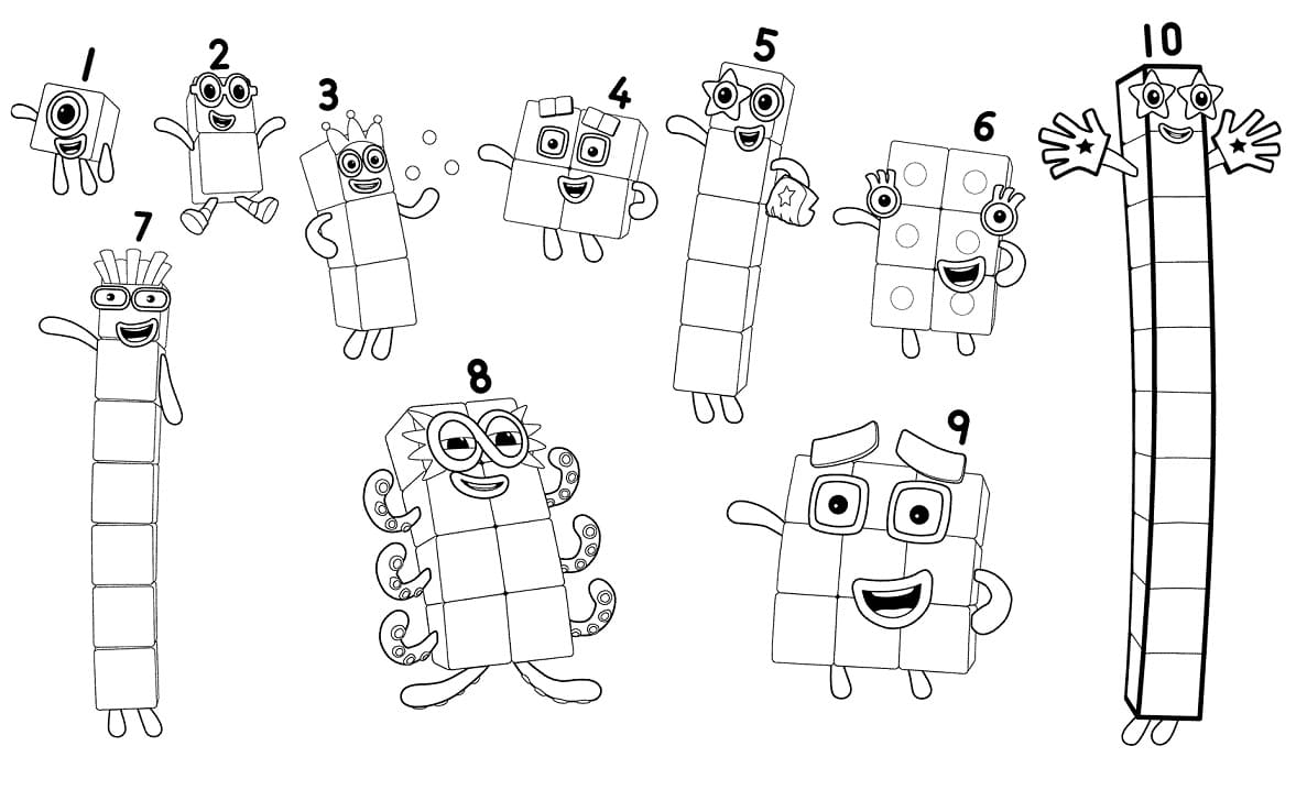 ζωγραφιεσ Numberblocks