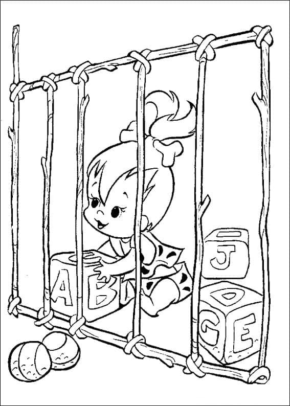 ζωγραφική Χαριτωμένο Pebbles Flintstone