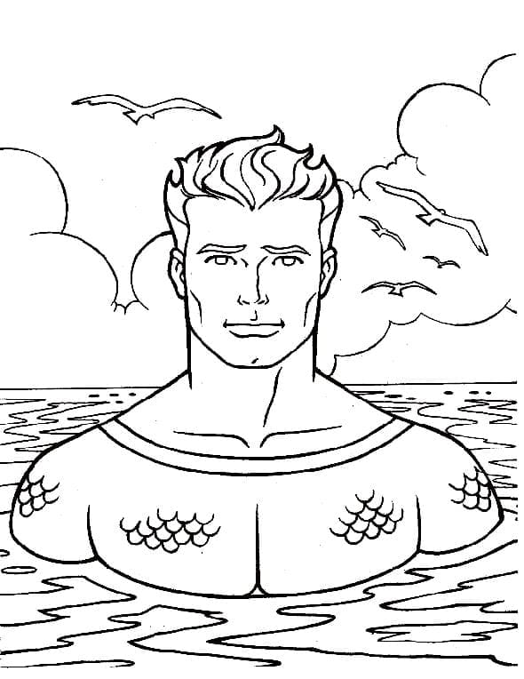 ζωγραφική Χαρούμενος Aquaman