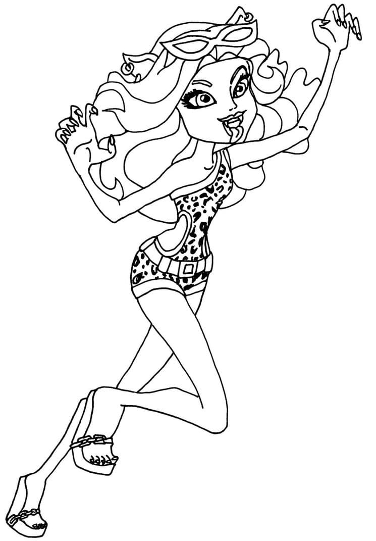 ζωγραφική clawdeen λύκος από το τέρας ψηλά