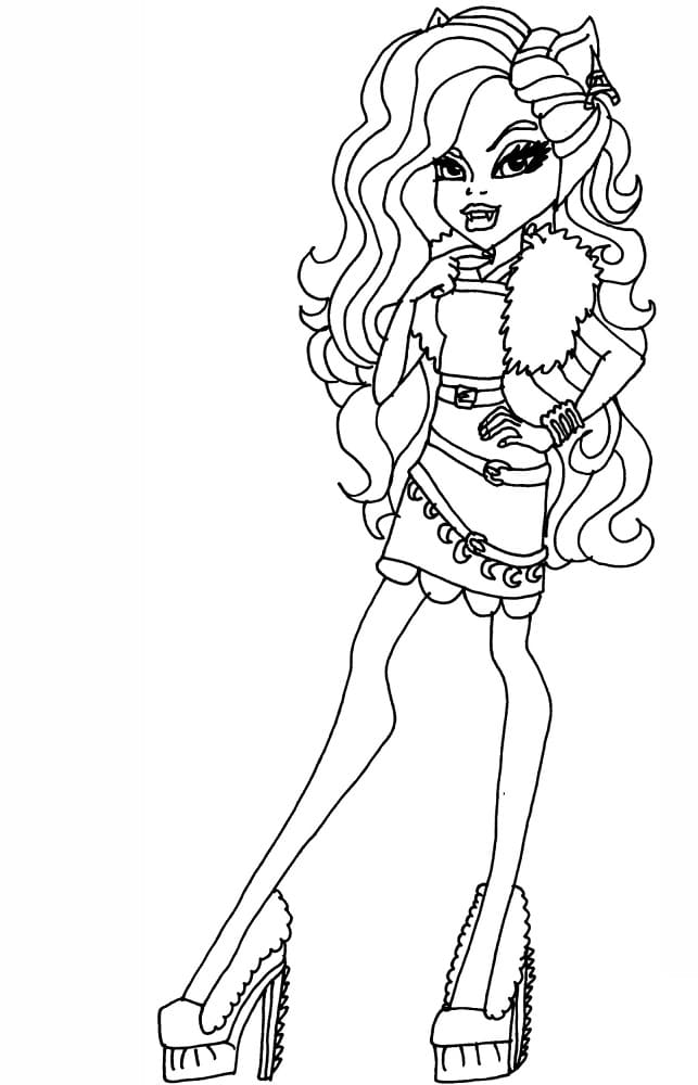 ζωγραφική Clawdeen λύκος στο τέρας ψηλά