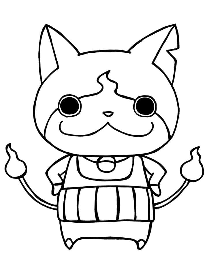 ζωγραφική Jibanyan από το Yo-kai Watch