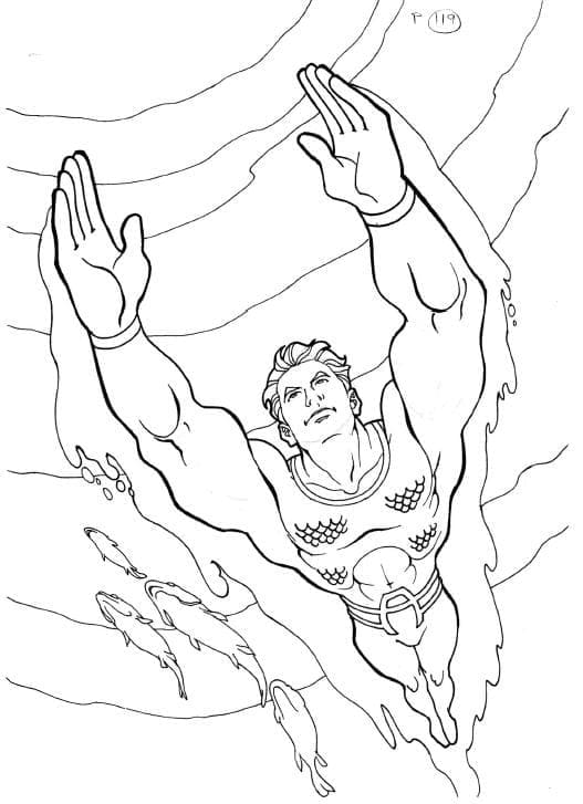 ζωγραφική Κολύμβηση Aquaman