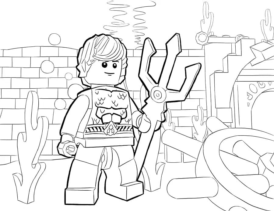 ζωγραφική Lego Aquaman
