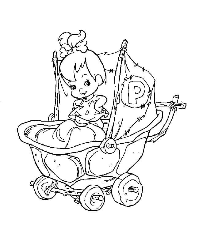 ζωγραφική Μικρά Pebbles Flintstone