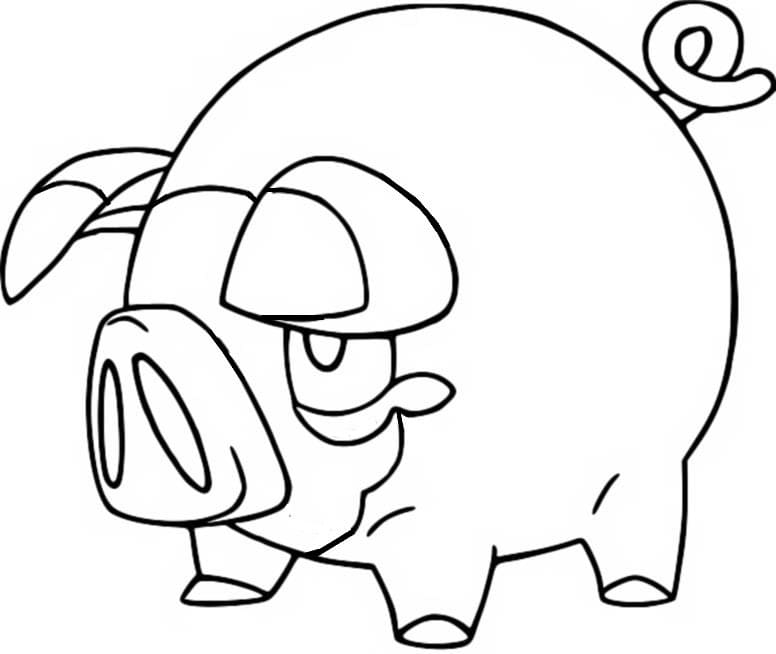 ζωγραφική Pokemon Lechonk