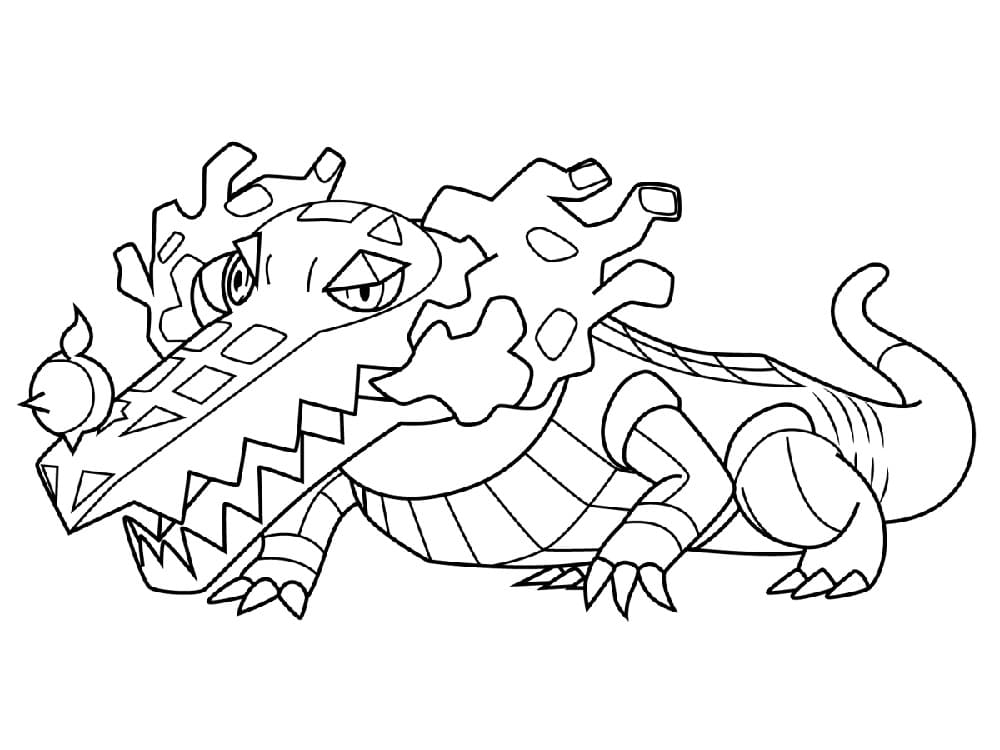 ζωγραφική Pokemon Skeledirge