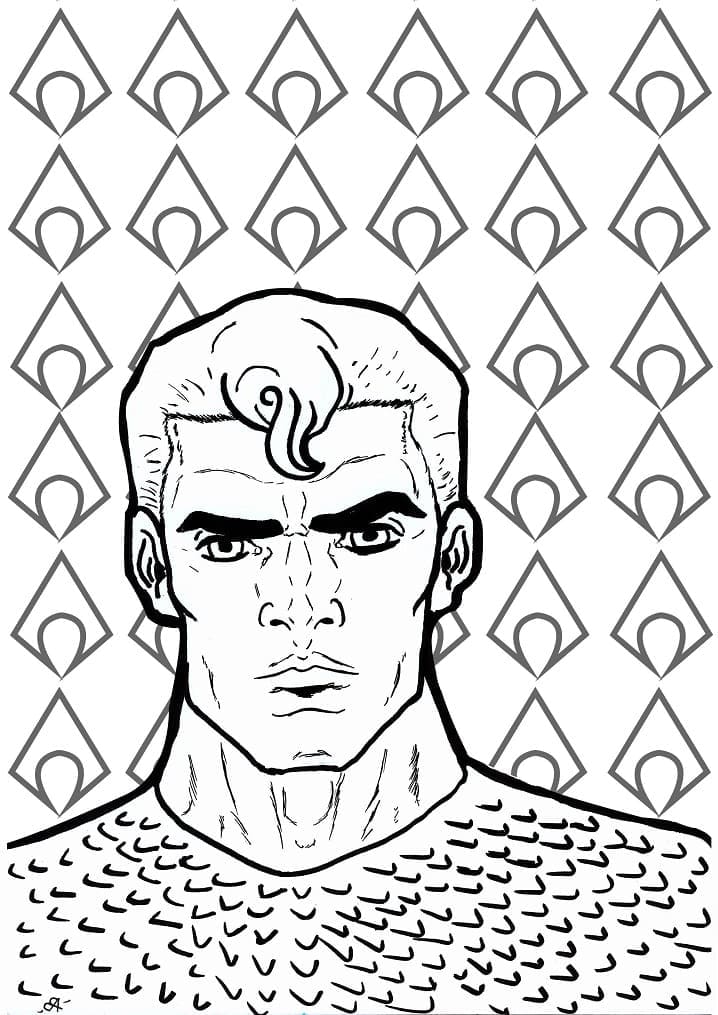 ζωγραφική Το πρόσωπο του Aquaman