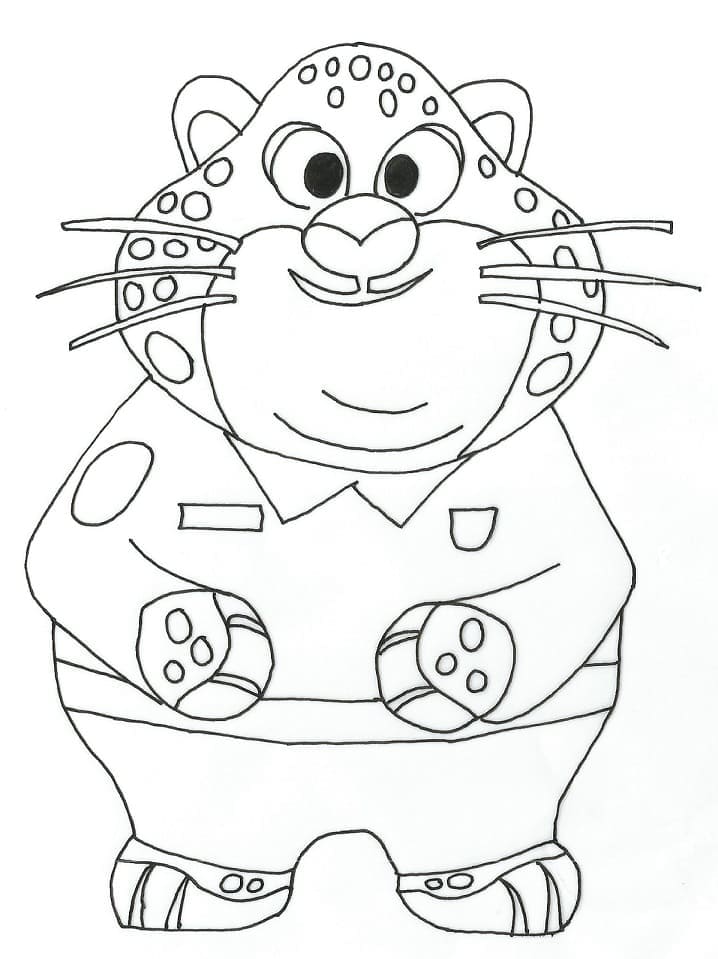 ζωγραφική Officer Clawhauser