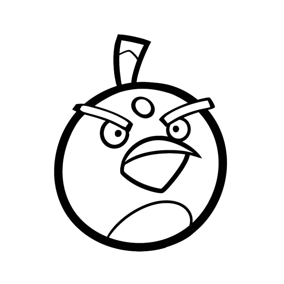 ζωγραφική Angry Bird βόμβα από