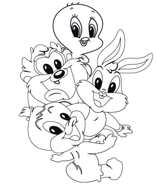 ζωγραφική Χαριτωμένο μωρό Looney Tunes