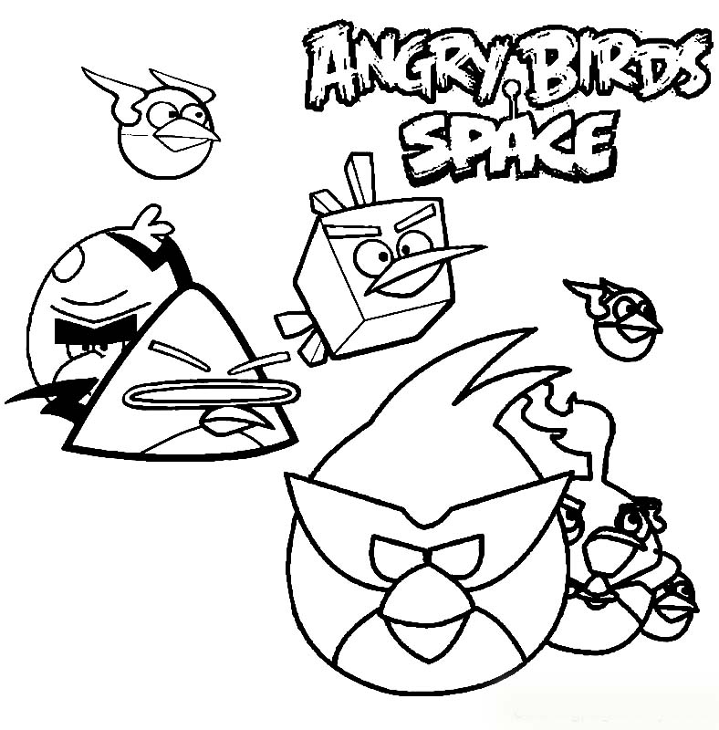 ζωγραφική Διαστημική εκτύπωση Angry Birds