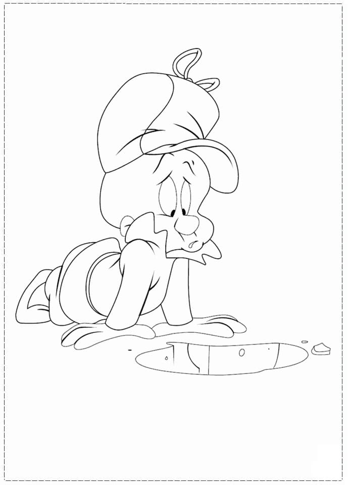ζωγραφική Ο Έλμερ Φαντ από τους Looney Tunes