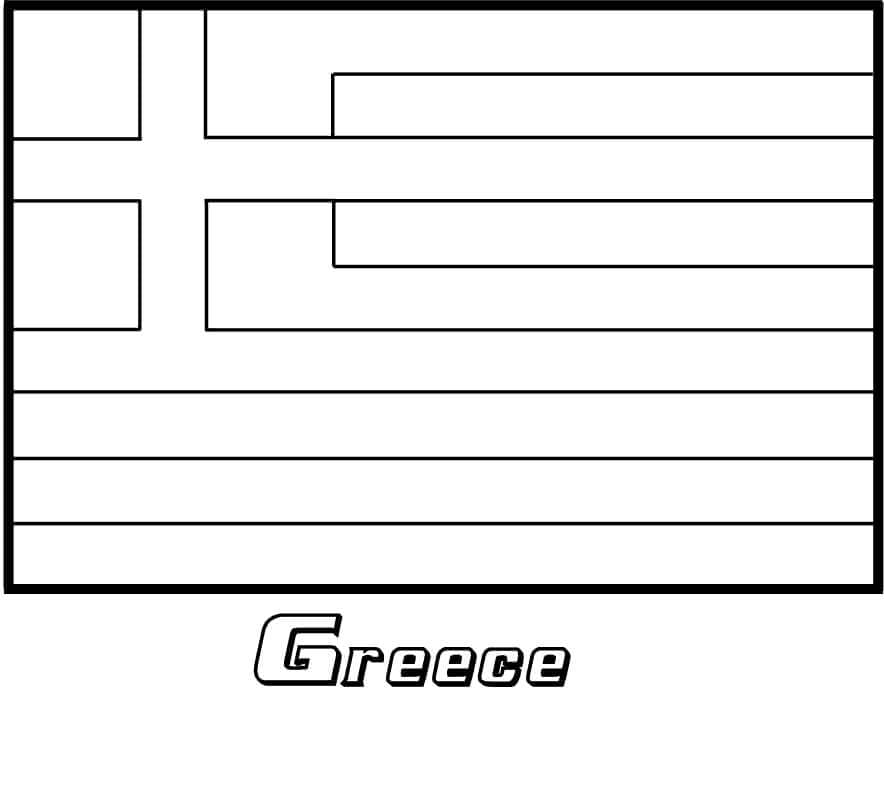 ζωγραφική Σχεδίαση Δωρεάν Εκτυπώσιμη Σημαία Ελλάδας