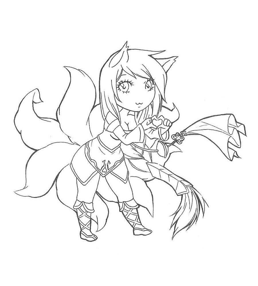 ζωγραφική Chibi Ahri