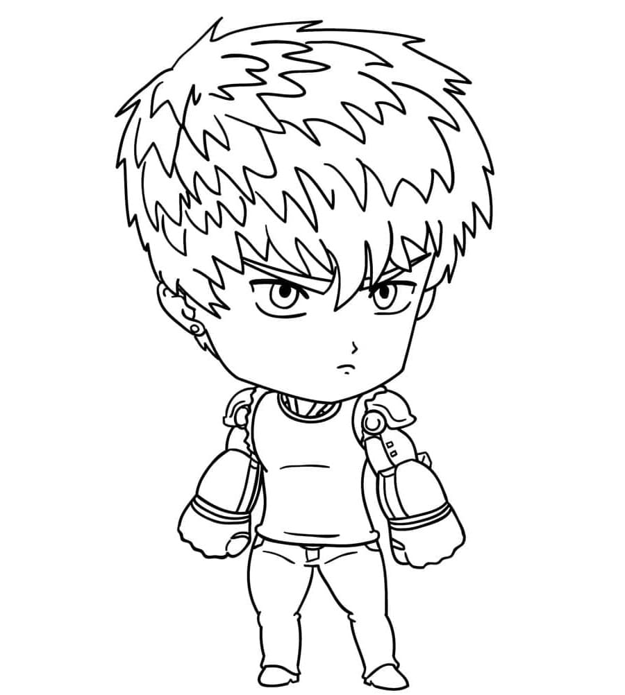 ζωγραφική Chibi Genos