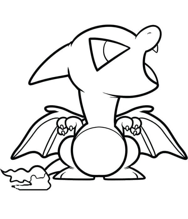 ζωγραφική Chibi Charizard δωρεάν