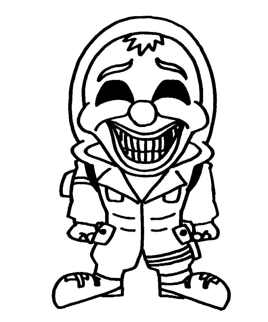 ζωγραφική Δωρεάν πυρκαγιά Chibi Clown