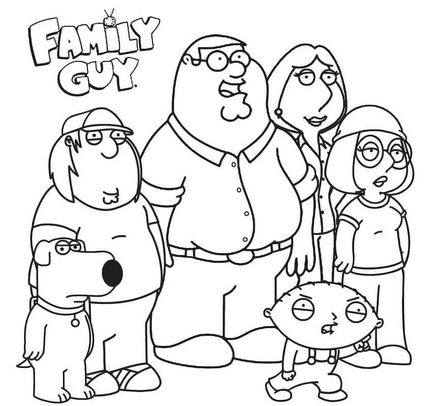 ζωγραφική Εκτυπώσιμο Family Guy