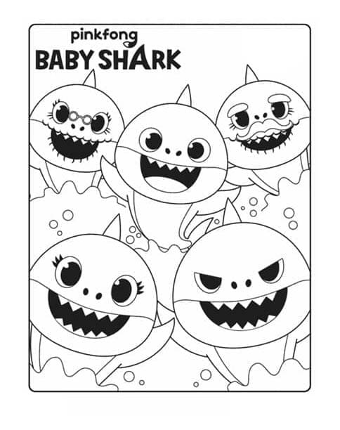 ζωγραφική Baby Shark για παιδιά