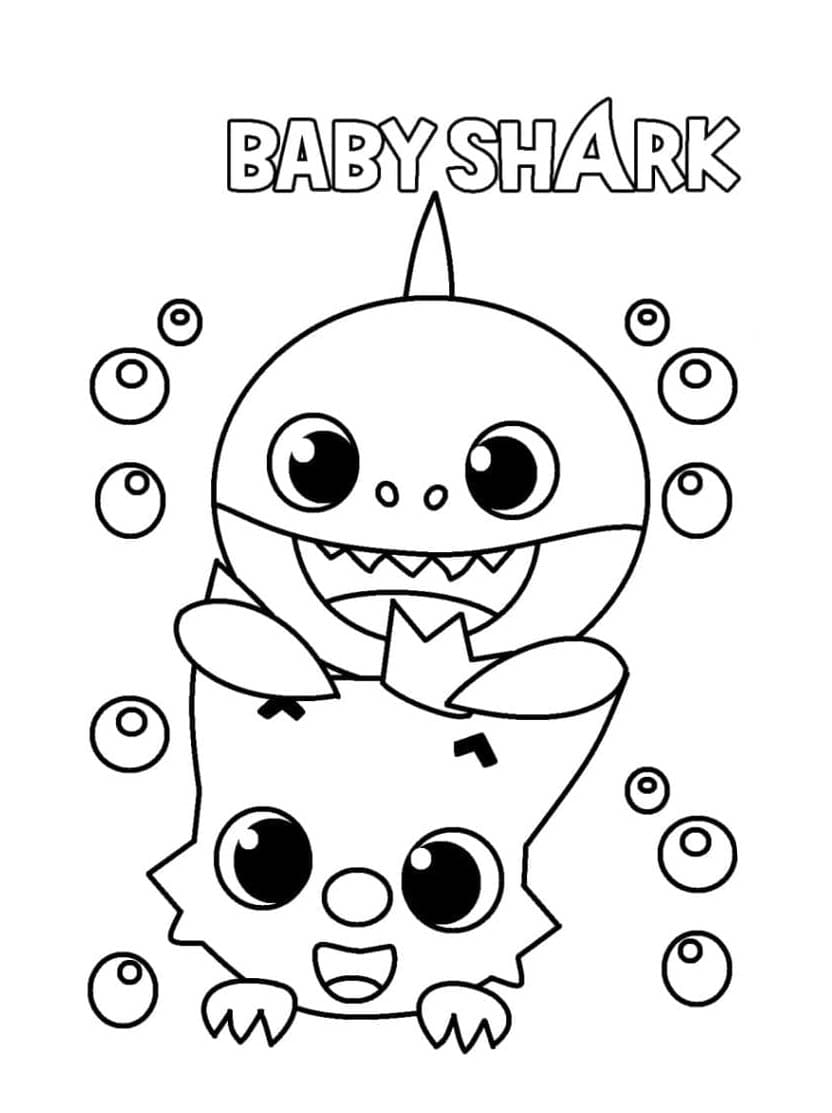 ζωγραφική Baby Shark και Pinkfong