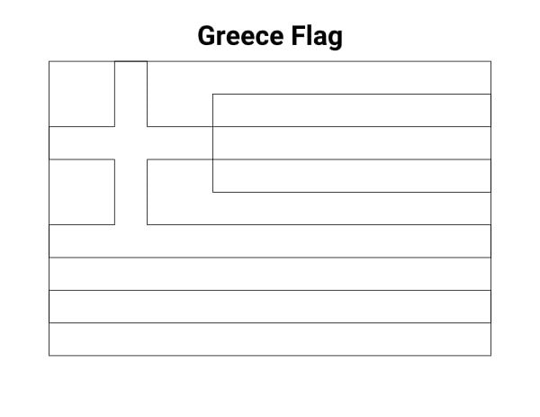 ζωγραφική Σημαία της Ελλάδας δωρεάν λήψη εκτύπωσης