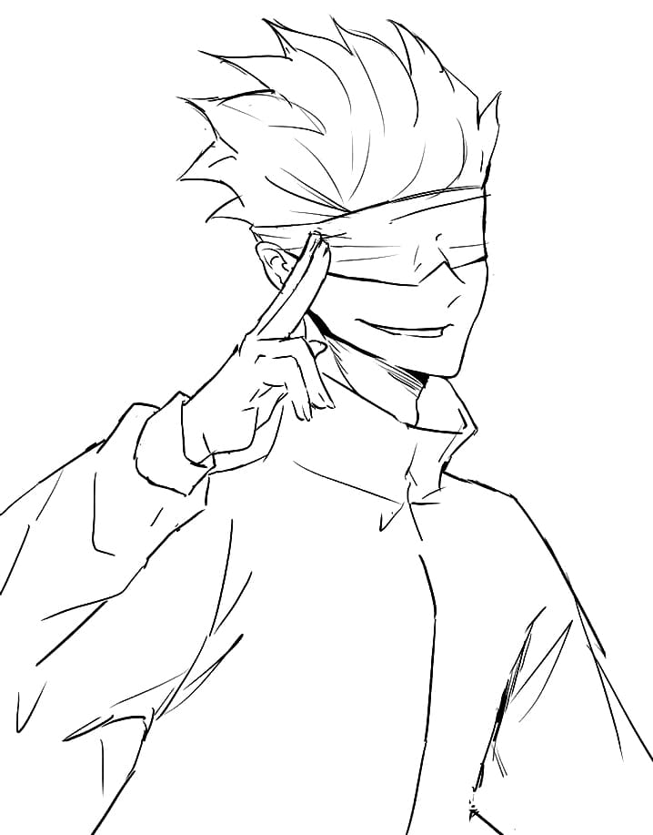 ζωγραφική Jujutsu Kaisen Gojo Satoru