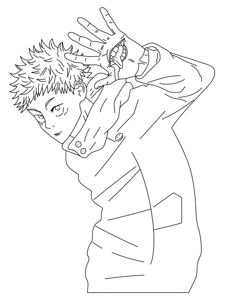 ζωγραφική Jujutsu Kaisen Yuji Itadori