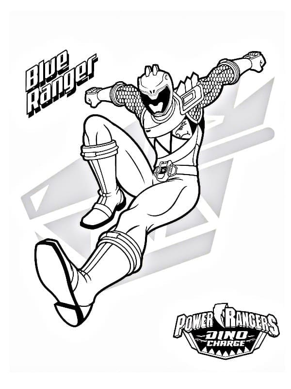 ζωγραφική Μπλε Power Rangers