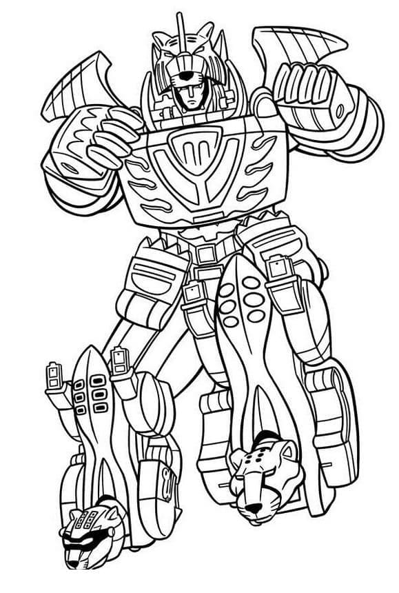 ζωγραφική Δροσερός Power Rangers Megazord