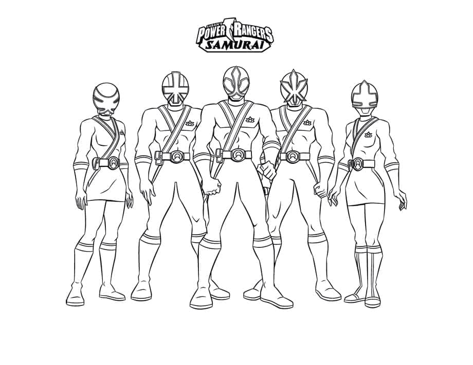ζωγραφική Δροσερός Power Rangers σαμουράι