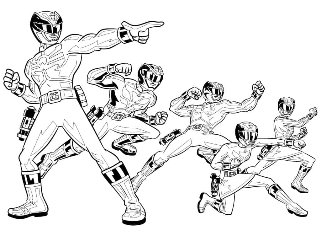 ζωγραφική Εκτυπώσιμα Power Rangers