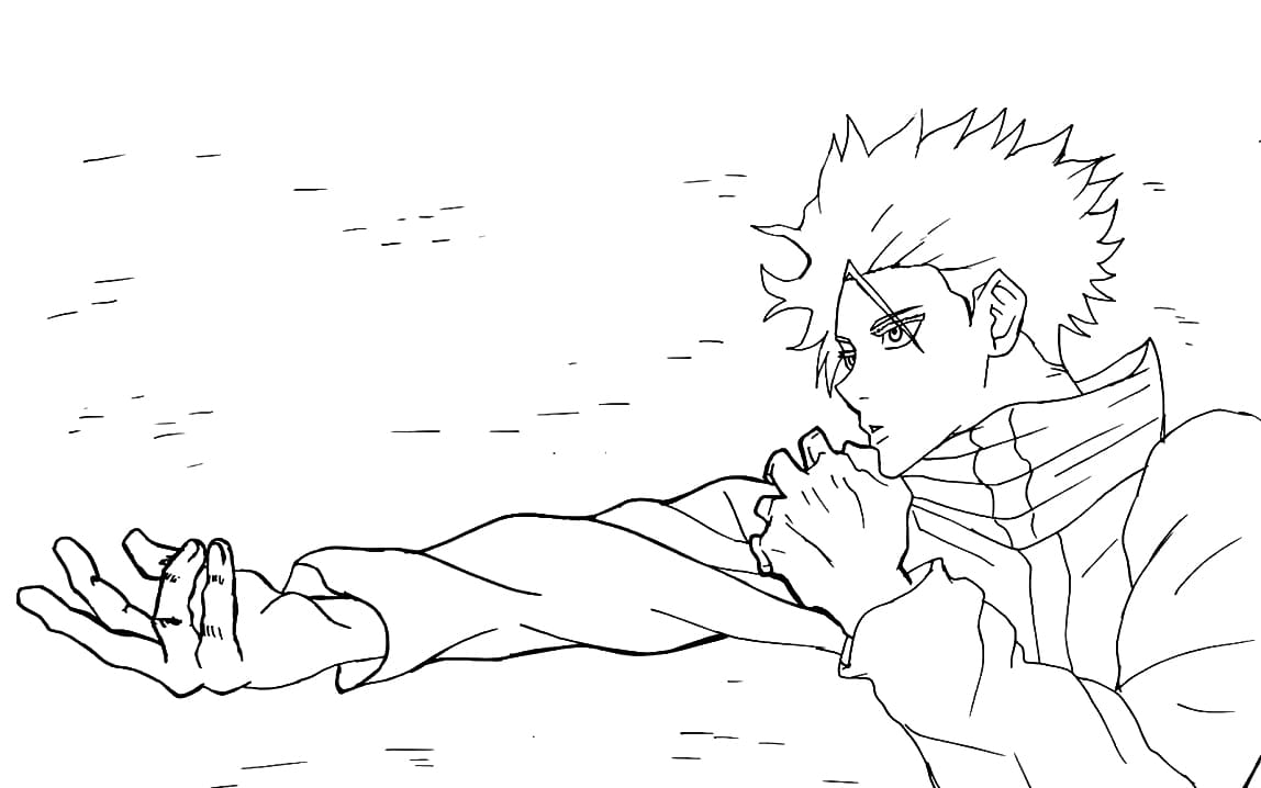 ζωγραφική Gojo Satoru από το Jujutsu Kaisen
