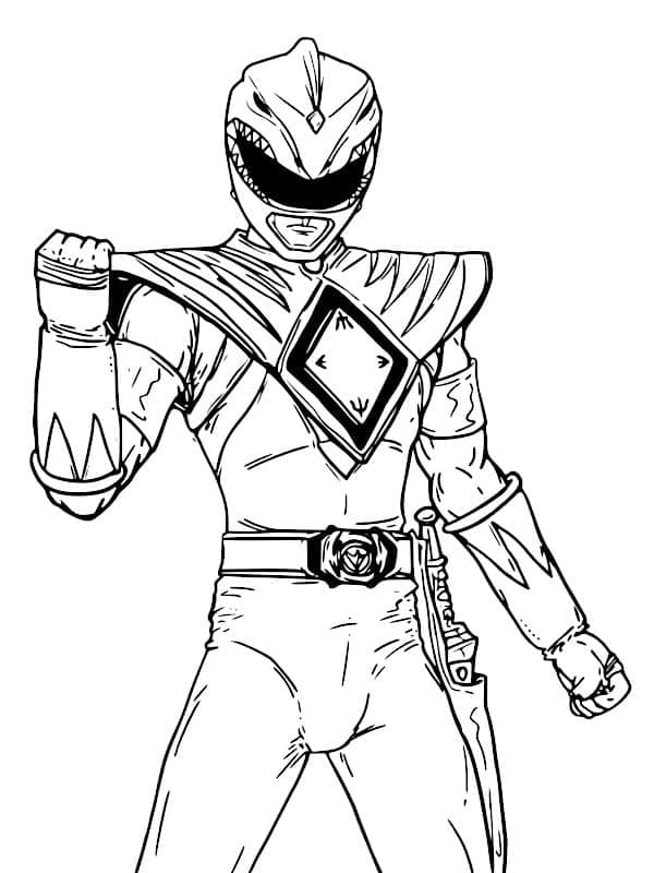ζωγραφική Power Ranger Εκτυπώσιμο για Παιδιά