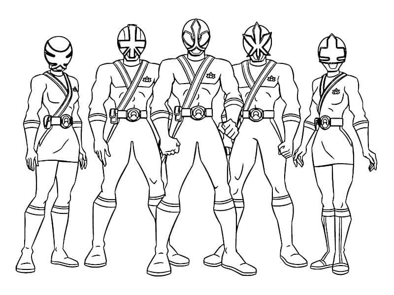 ζωγραφική Power Ranger Σαμουράι