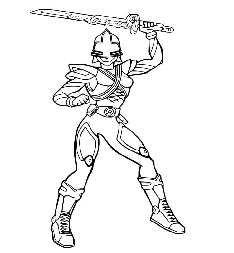 ζωγραφική Power Rangers σαμουράι δωρεάν για παιδιά