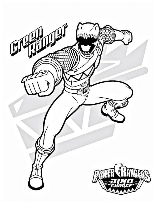 ζωγραφική Πράσινος Power Rangers