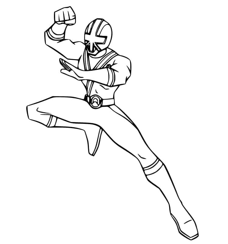 ζωγραφική Σαμουράι Πράσινος Power Ranger