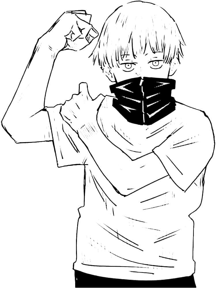 ζωγραφική Toge Inumaki από το Jujutsu Kaisen