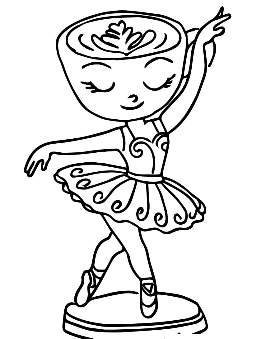 ζωγραφική Brainrot Ballerina Cappuccina