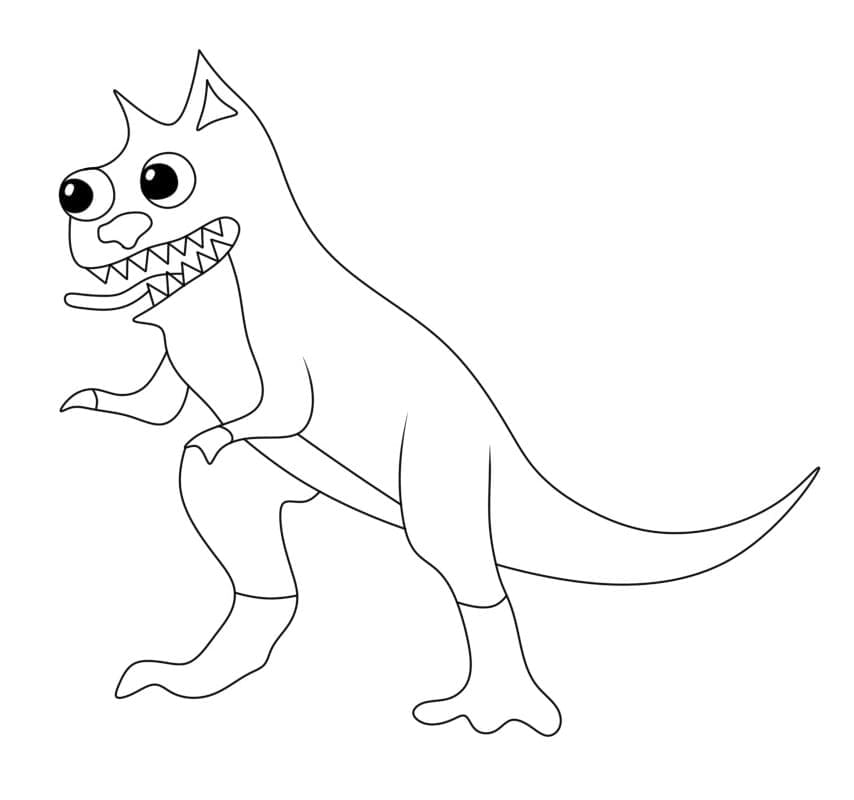ζωγραφική Garten of Banban 5 Kittysaurus