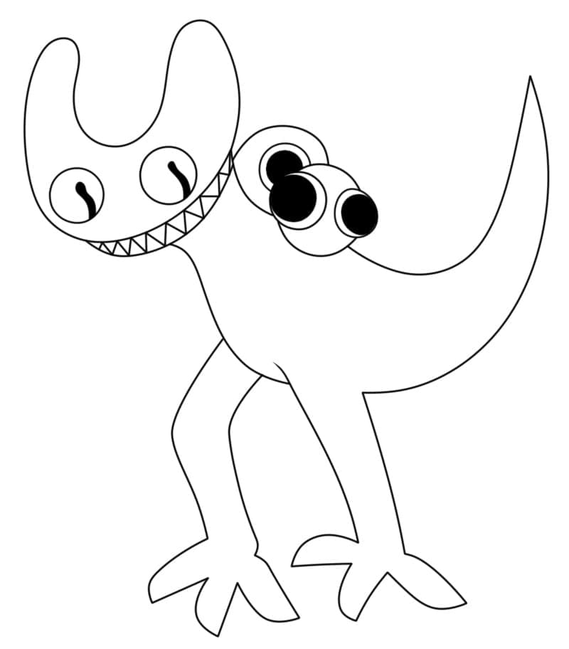 ζωγραφική Rainbow Friends Cyan