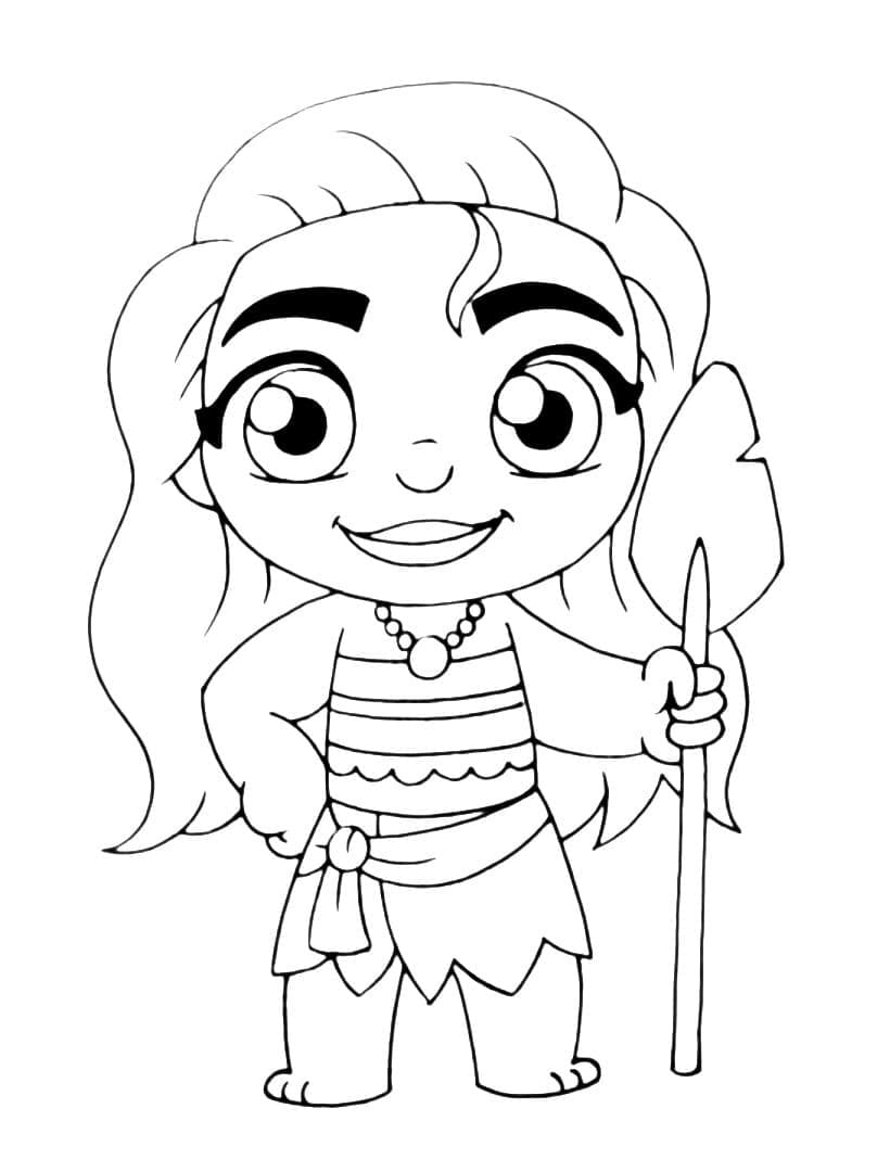 ζωγραφική Chibi Μοάνα εικών