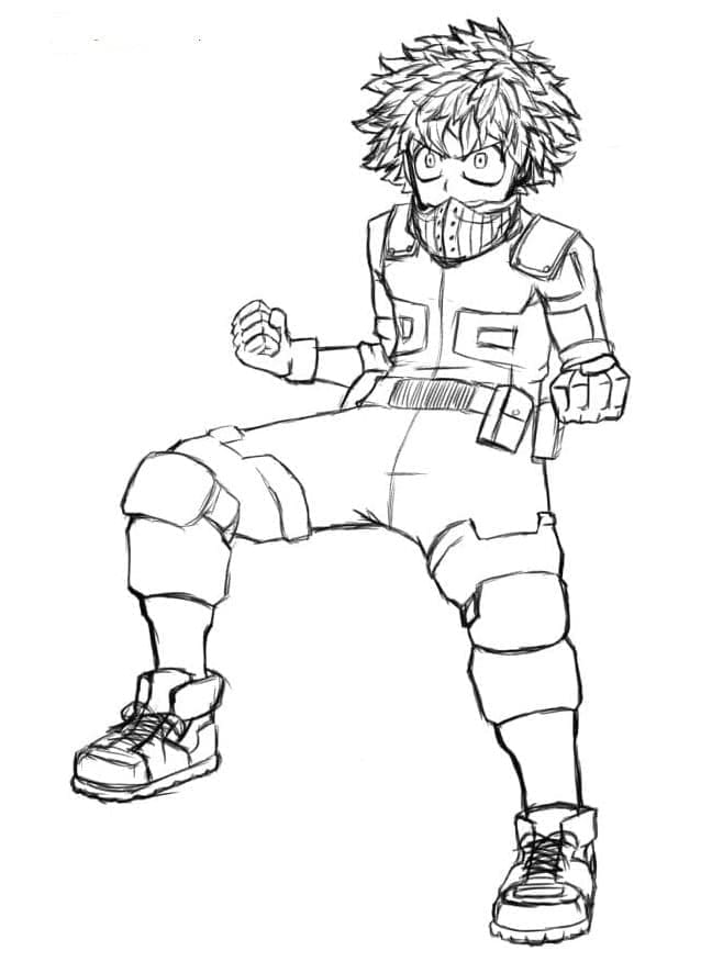 ζωγραφική My Hero Academia Izuku Midoriya