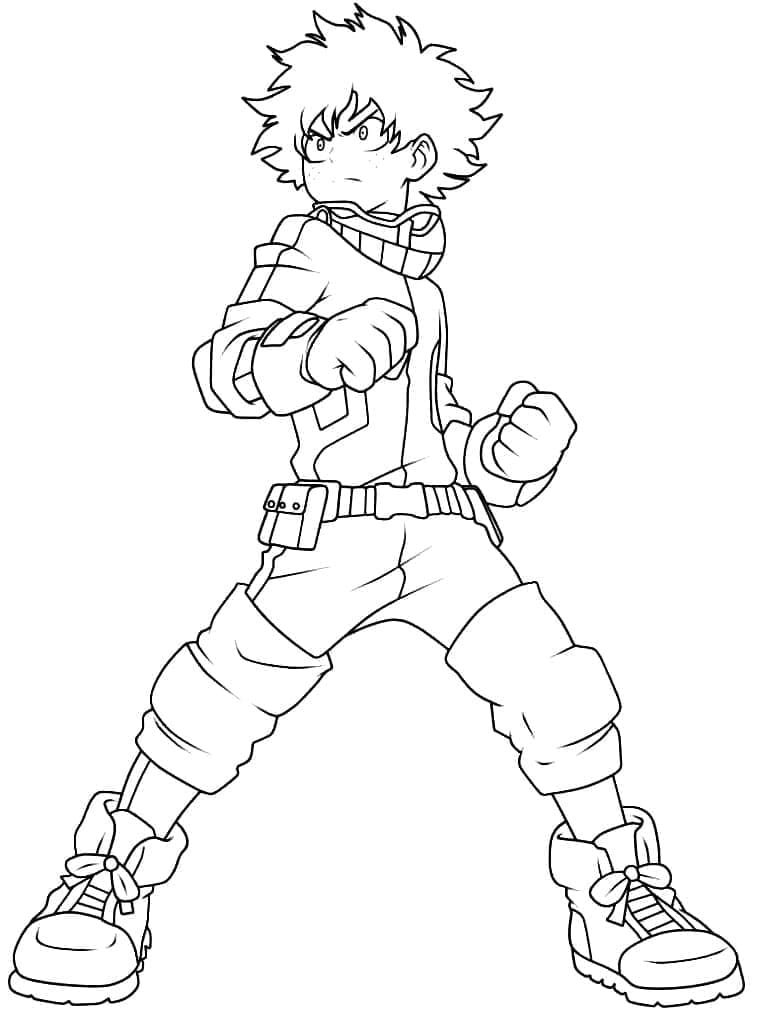 ζωγραφική My Hero Academia Midoriya