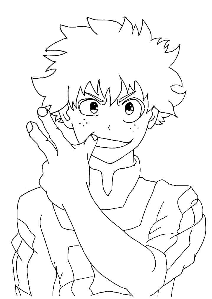 ζωγραφική Anime Αγόρι Midoriya