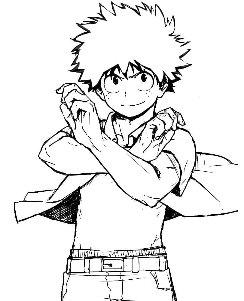 ζωγραφική Δροσερός Izuku Midoriya