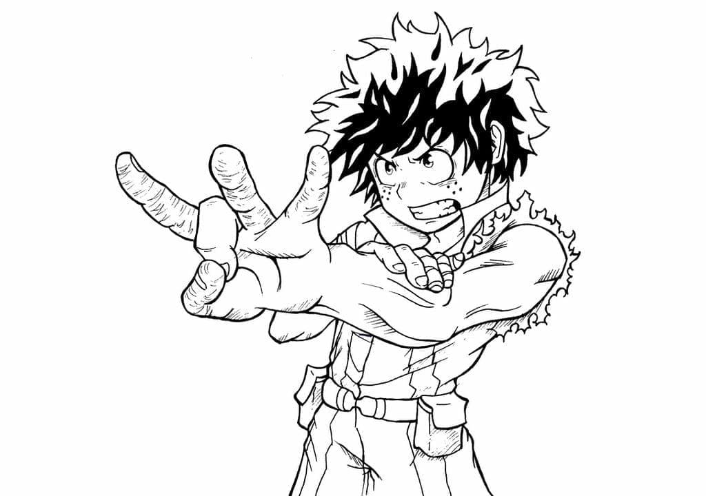 ζωγραφική Εκτυπώσιμος Izuku Midoriya
